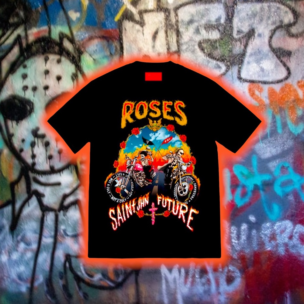 Christian ✝️ Sex Club x Freebandz🦅 Roses 🥀 Tee👕